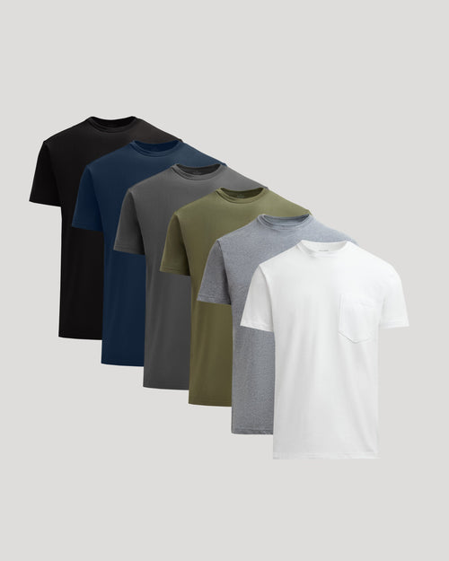 Staple Heavyweight Pocket Crew 6-Pack