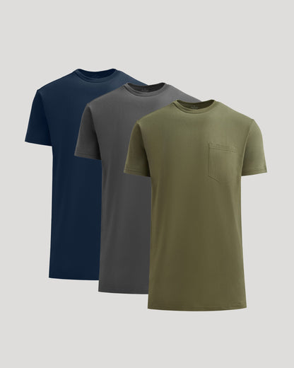 Staple Tall Heavyweight Pocket Crew 3-Pack