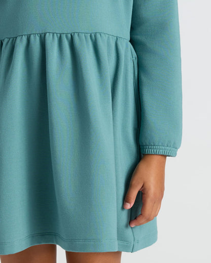 Girls Long Sleeve Fleece Dress 2-Pack
