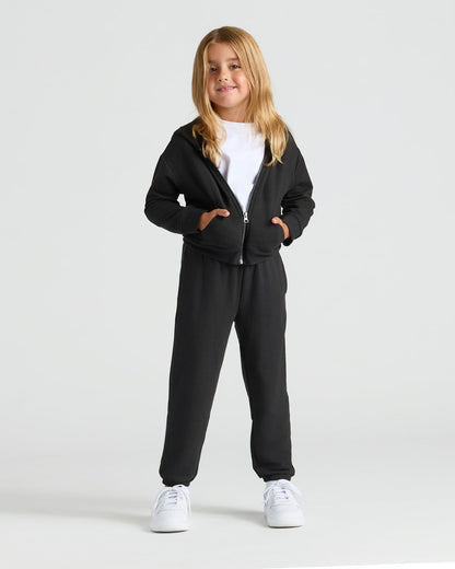 Girls Black & Stormcloud Relaxed Joggers 2-Pack