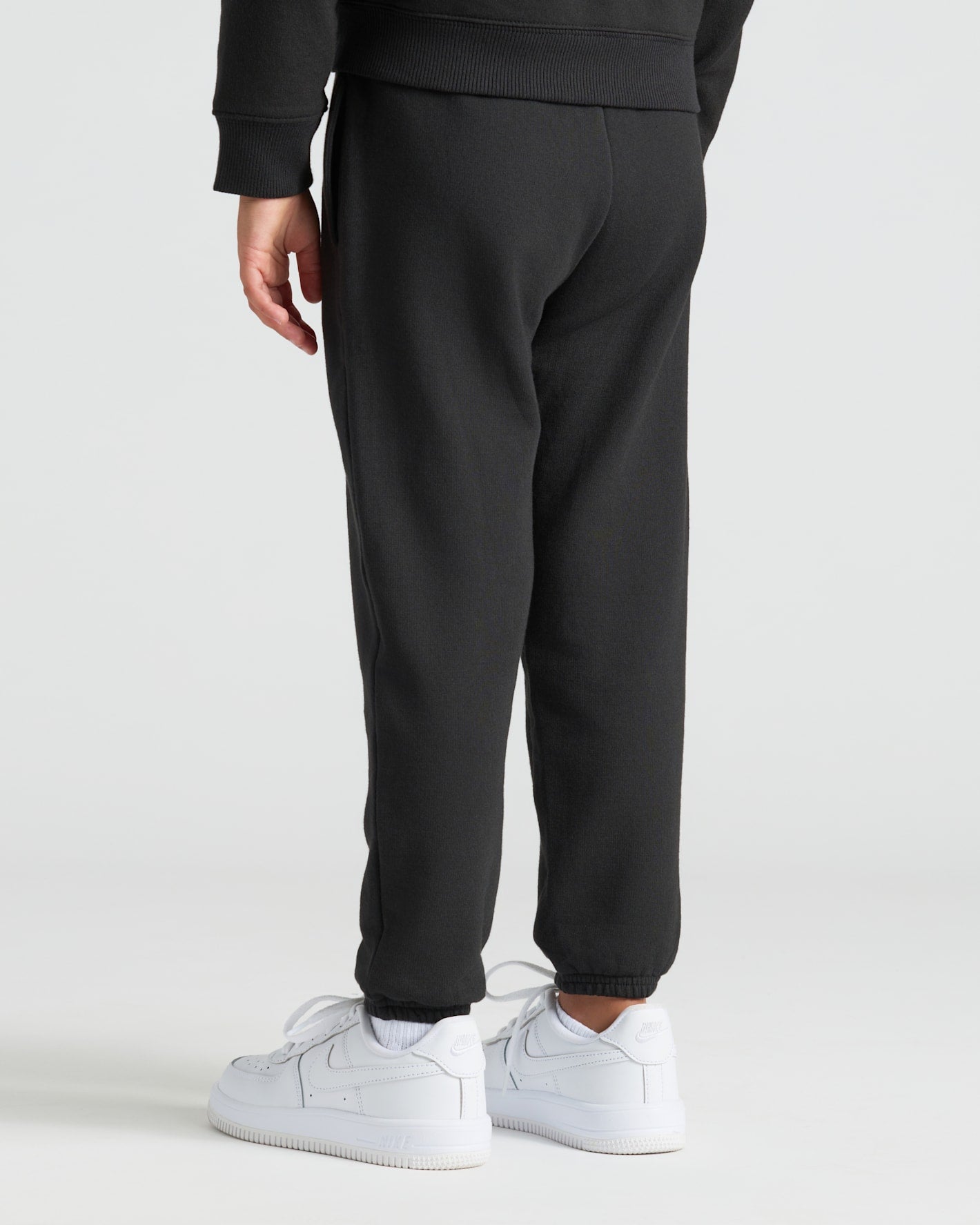 Girls Black Relaxed Joggers