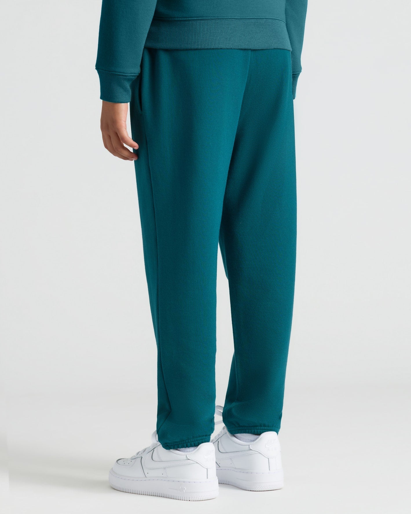 Girls Deep Emerald & Dark Maroon Relaxed Joggers 2-Pack