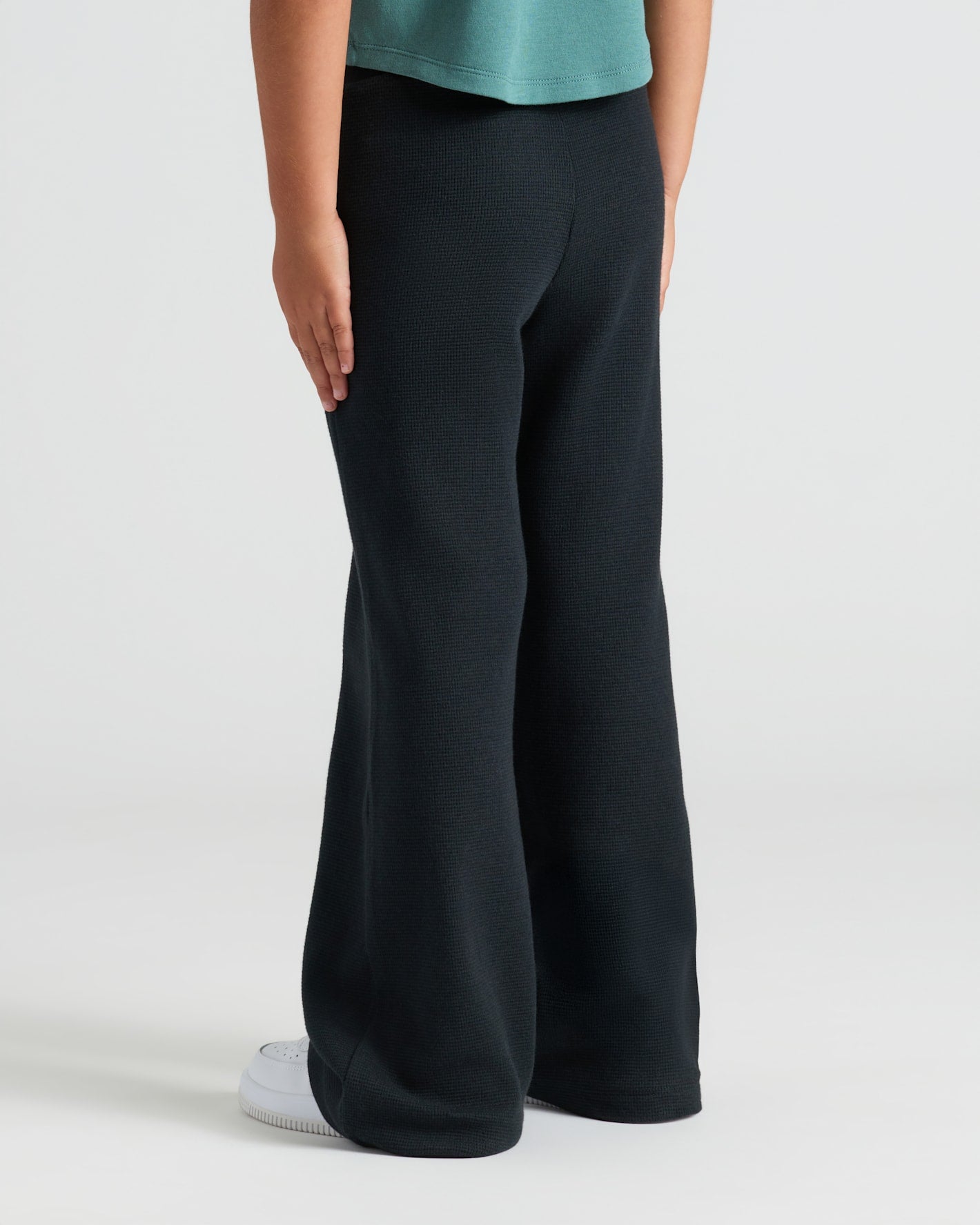 Girls Waffle Wide Leg Pants 3-Pack