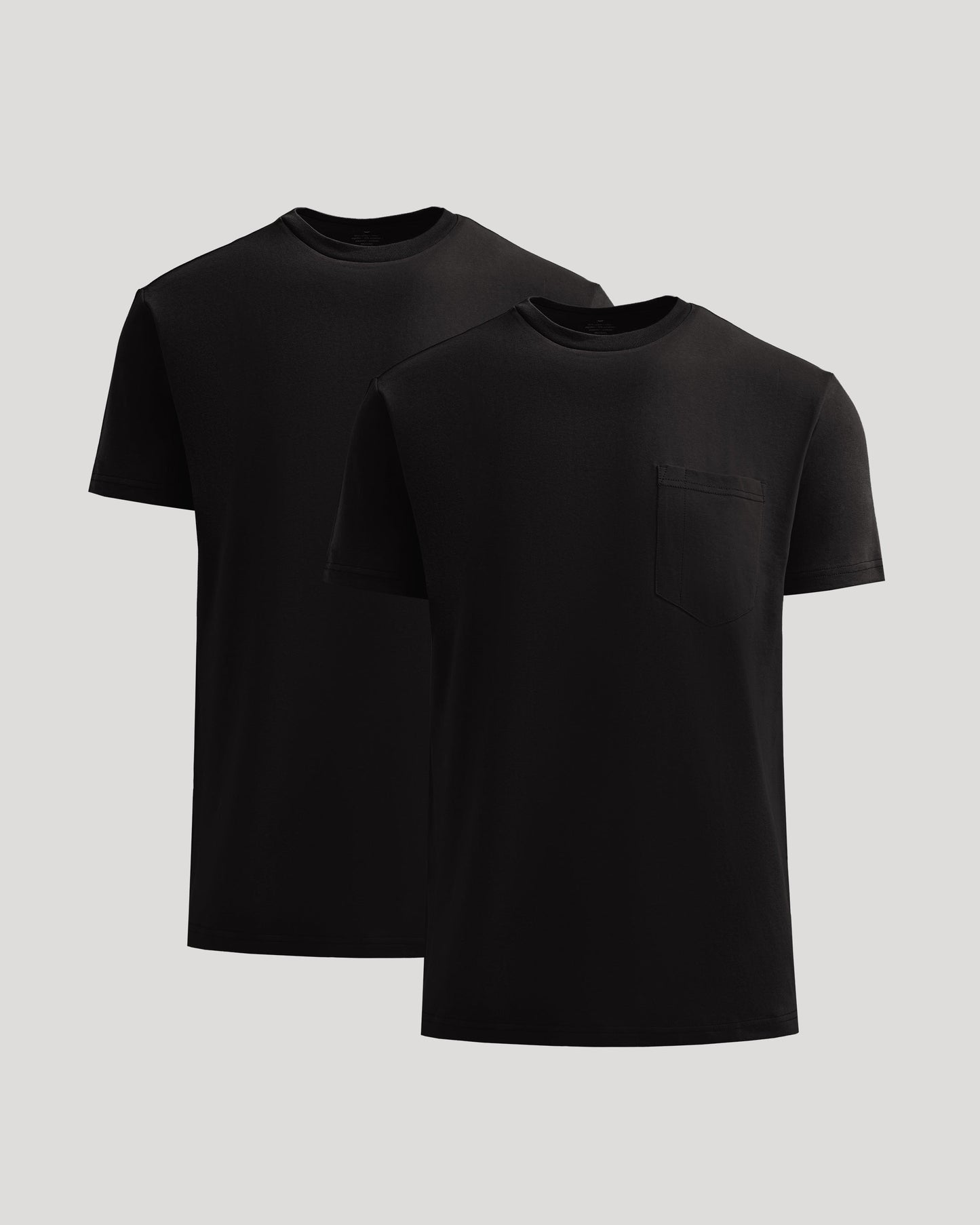 Black Heavyweight Pocket Crew 2-Pack