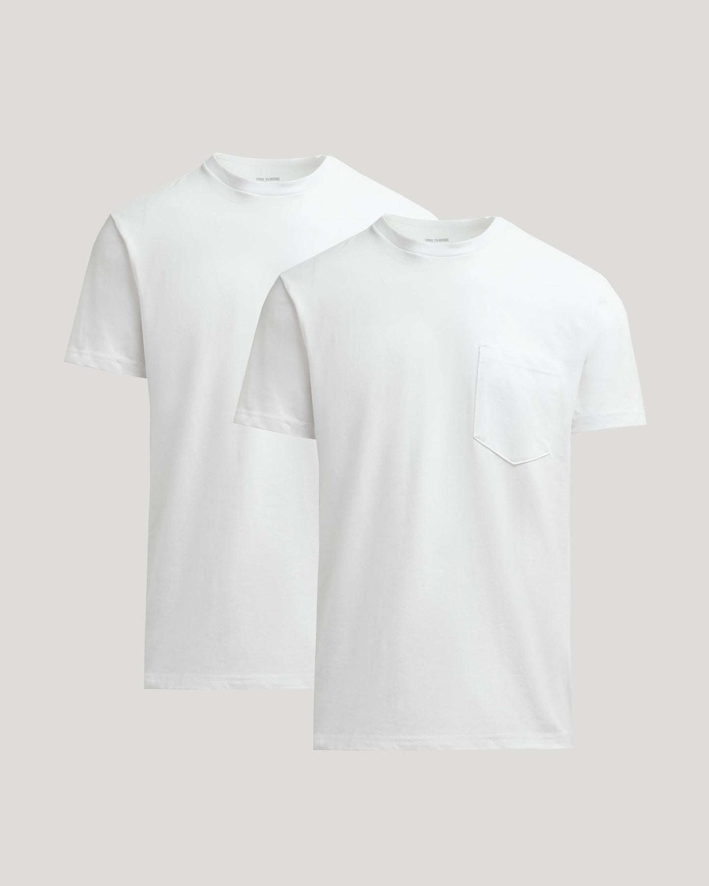 White Heavyweight Pocket Crew 2-Pack