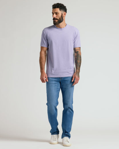 Heather Dark Orchid Classic Crew Neck