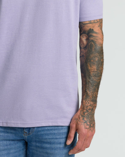 Heather Dark Orchid Classic Crew Neck