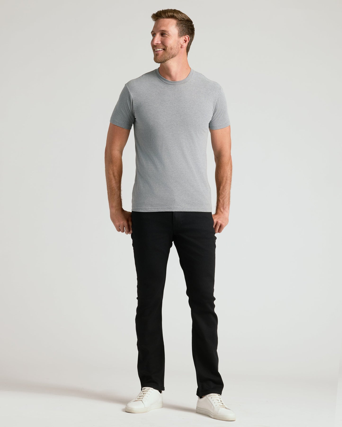Gray Tones Short Sleeve Crew Neck 3-Pack