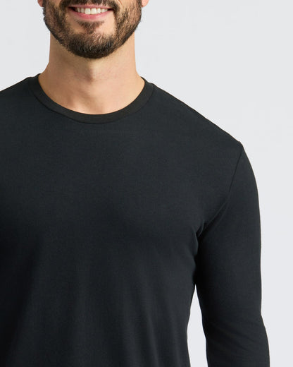 All Black Classic Long Sleeve Crew 2-Pack