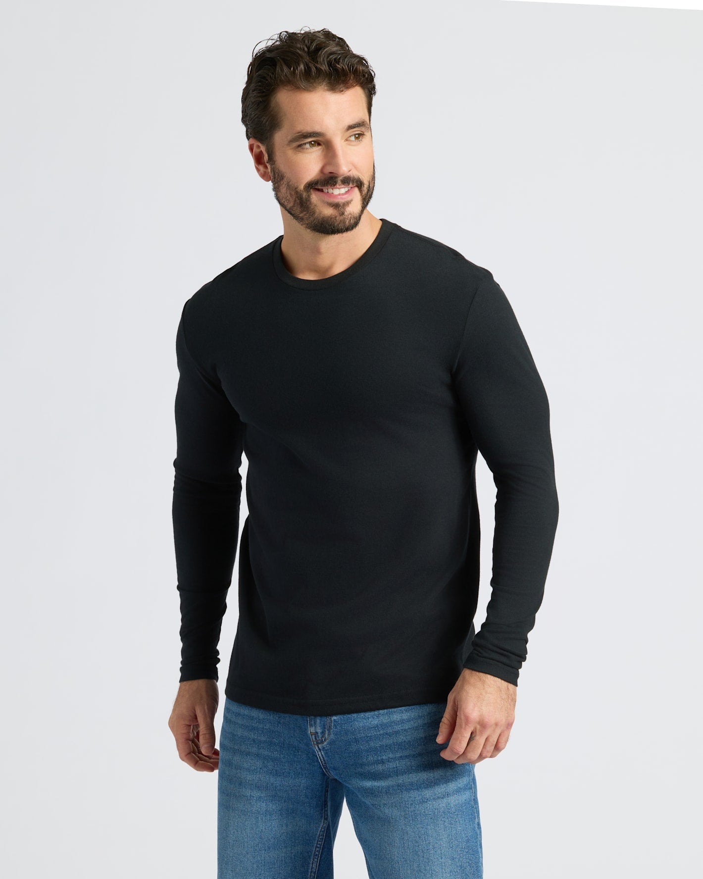 Black & White Classic Long Sleeve Crew Neck 10-Pack