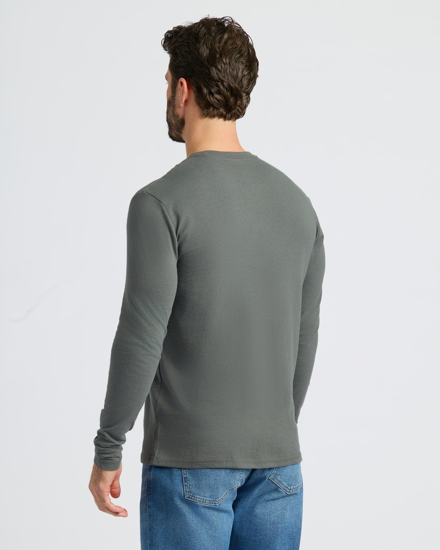 Heather Long Sleeve Crew Neck T-Shirt 3-Pack