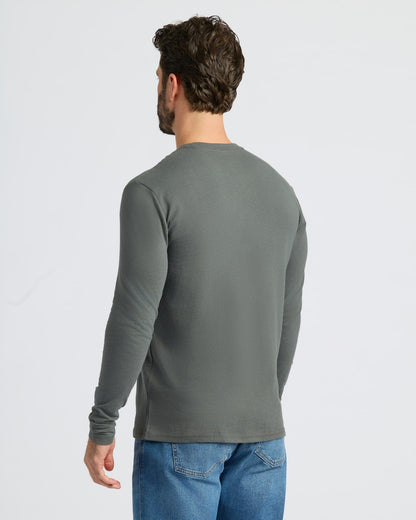 Heather Long Sleeve Crew Neck T-Shirt 3-Pack