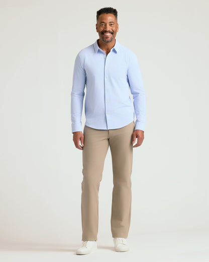Blue Stripe Stretch Oxford 2.0
