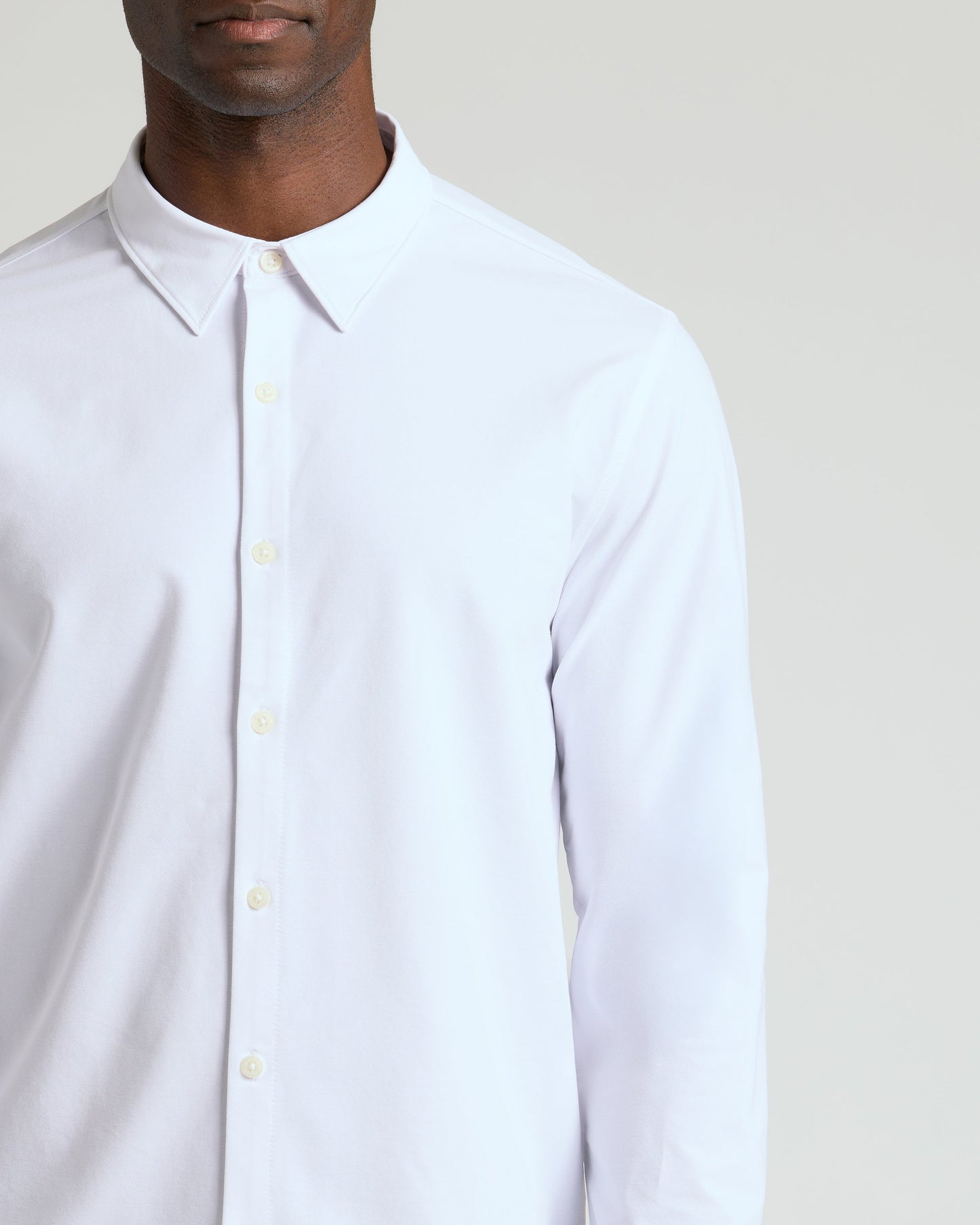 Oak & White Standard Long Sleeve Modern Knit Oxford 2-Pack
