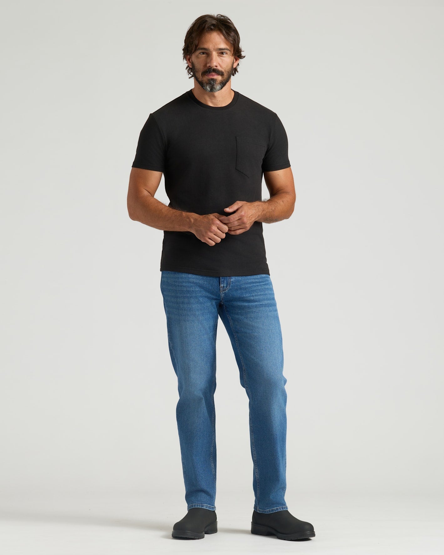All Black Heavyweight Pocket Crew 6-Pack