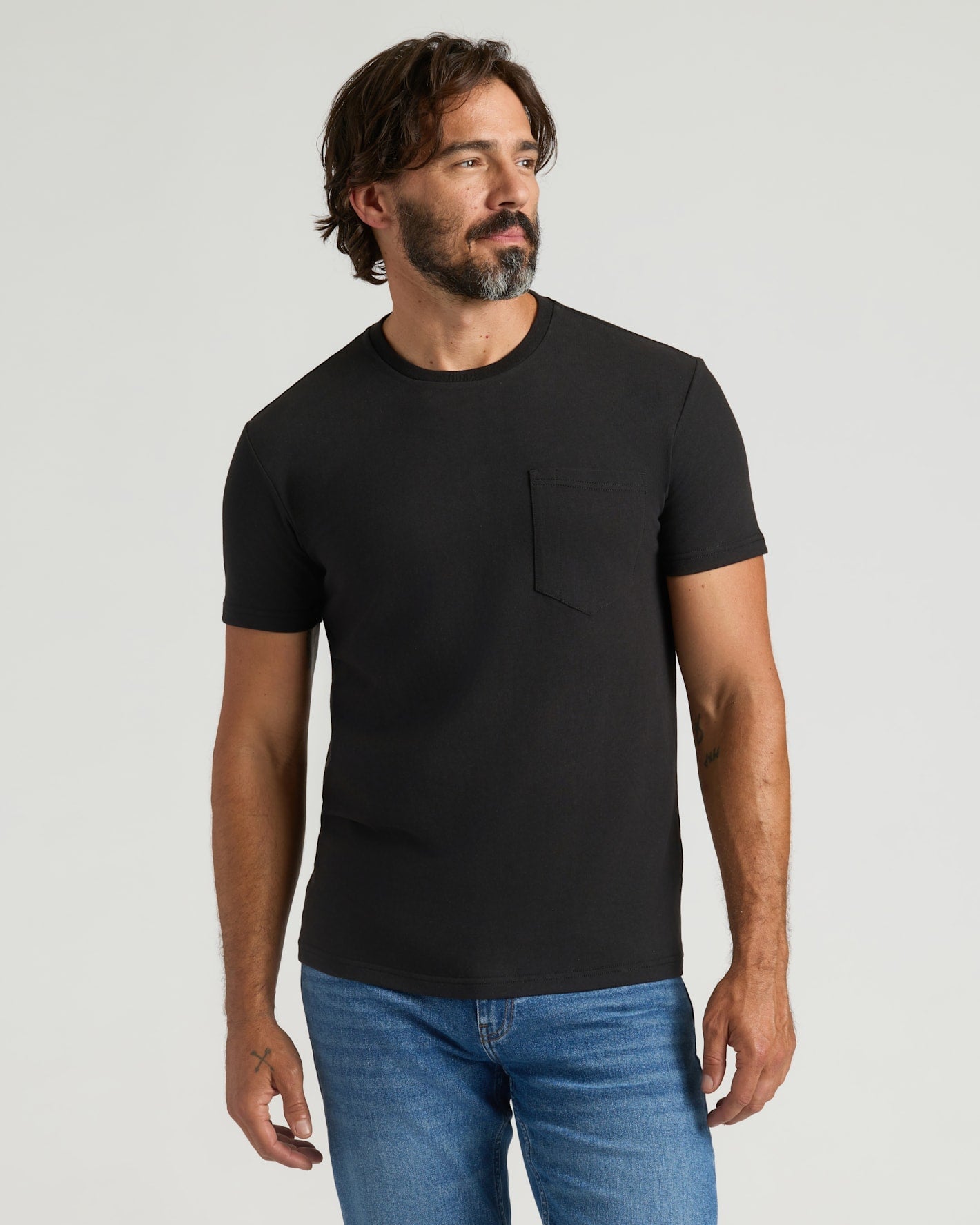 All Black Heavyweight Pocket Crew 10-Pack