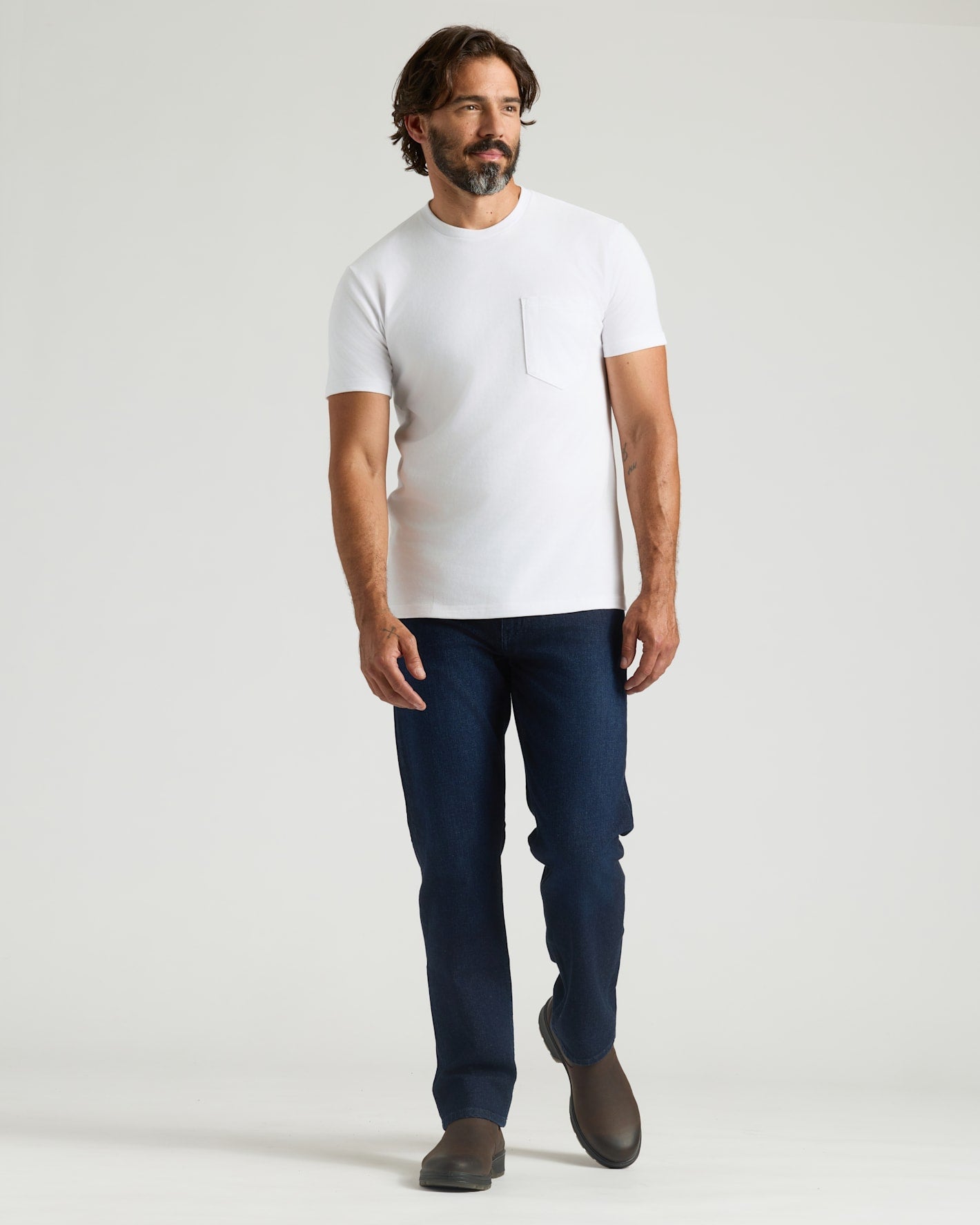 White Heavyweight Pocket Crew 2-Pack