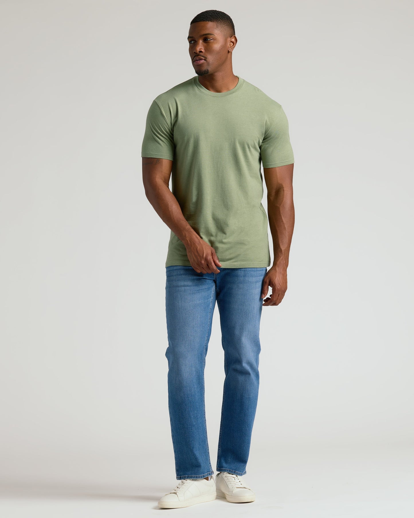 Classic Tall Straight Hem Crew Neck T-Shirt 3-Pack