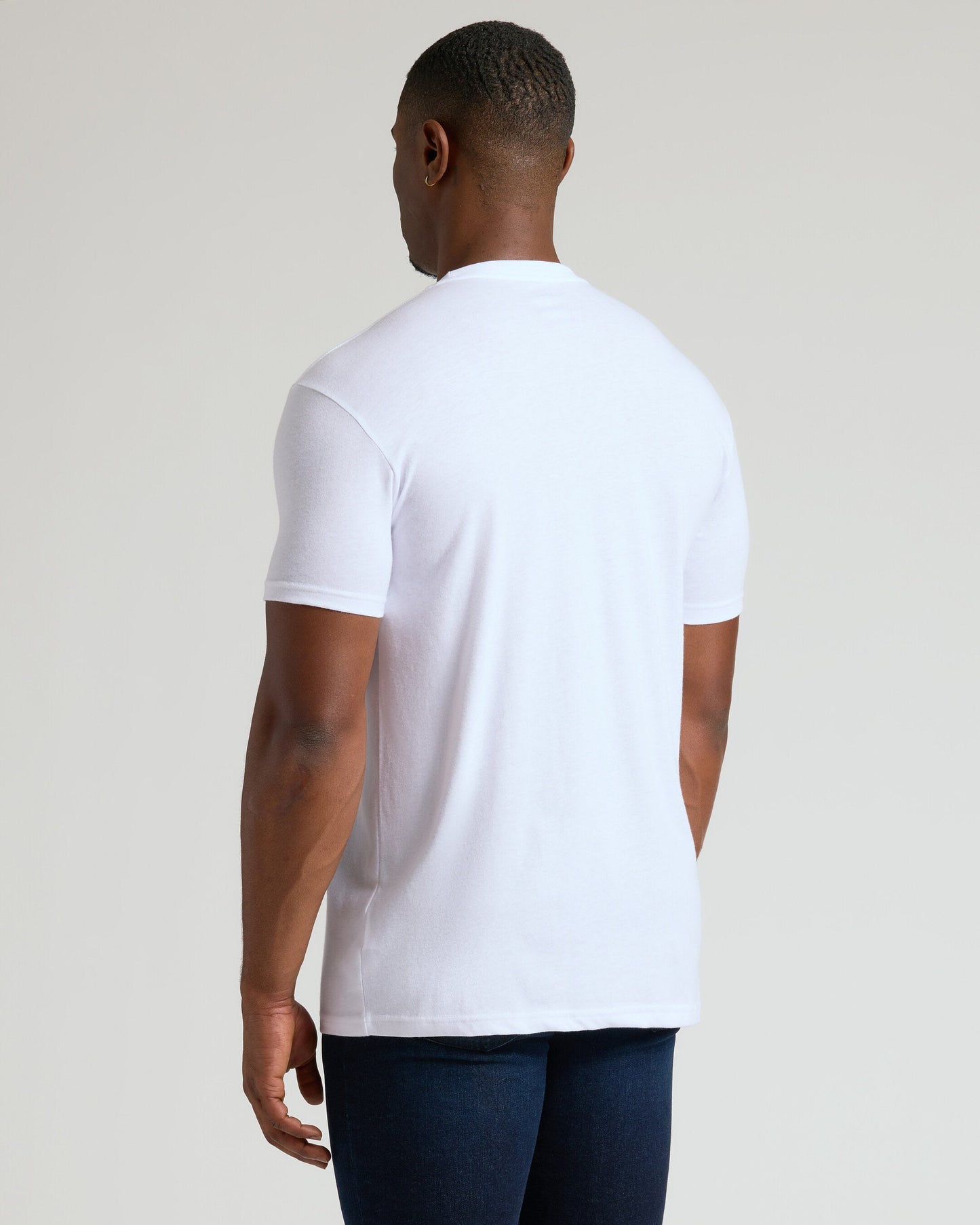 White Classic Tall Straight Hem Crew Neck T-Shirt 2-Pack