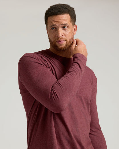 Dark Heather Clovewood Tall Long Sleeve T-Shirt