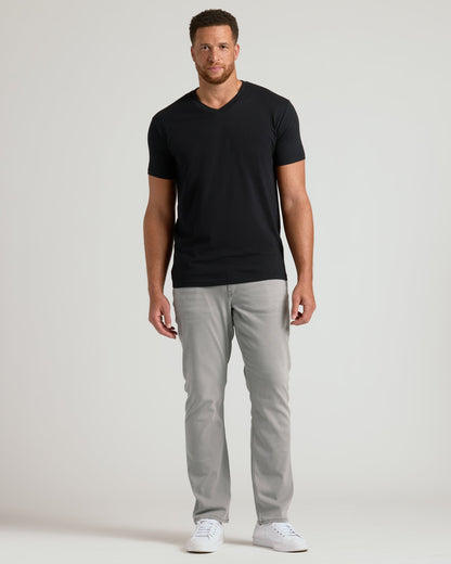 Black Short Sleeve Tall Classic V-Neck 2-Pack