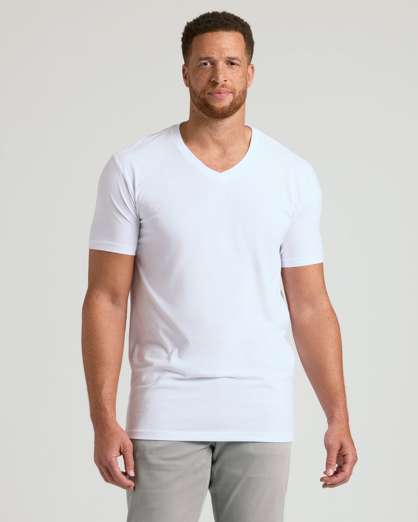 Black & White Short Sleeve Tall Classic V-Neck 2-Pack