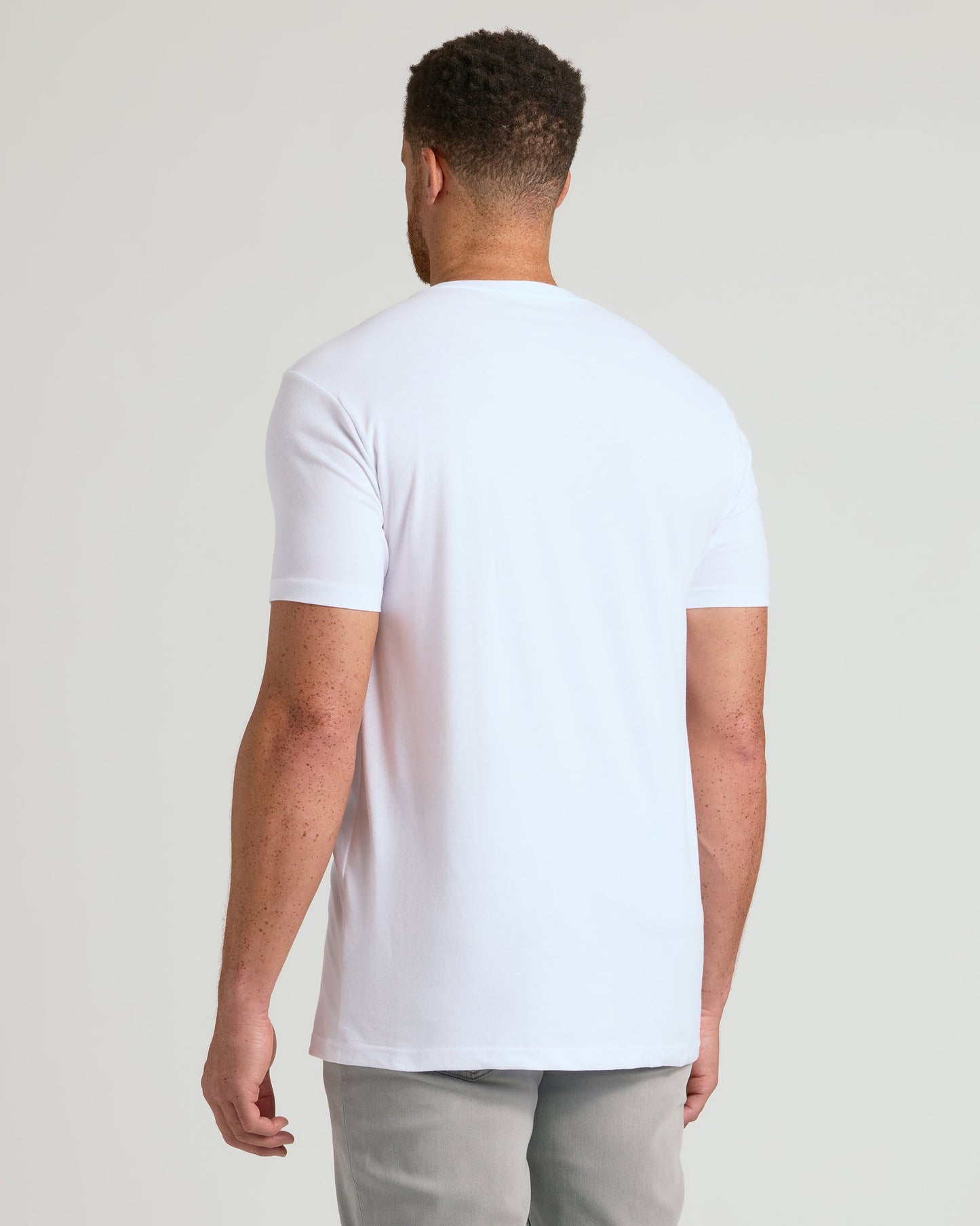 White Short Sleeve Tall Classic V-Neck 2-Pack
