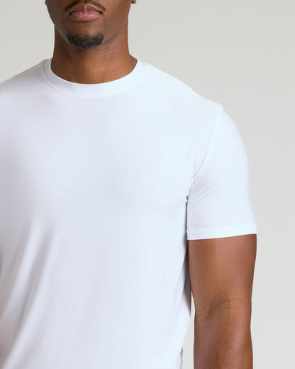 White Tall Active Crew 2-Pack