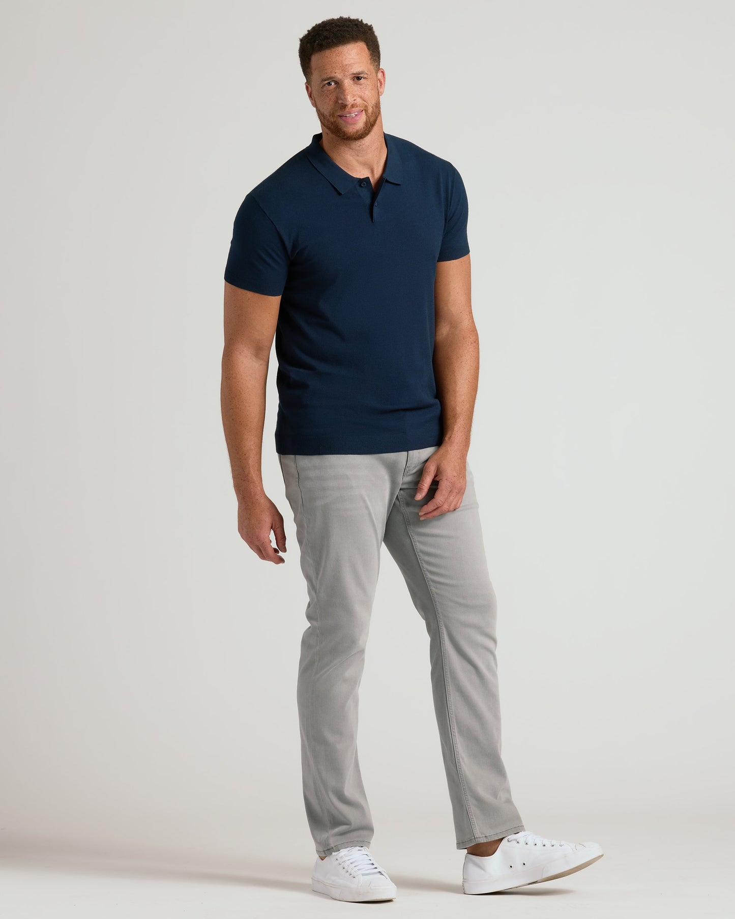 Navy Tall Dressy Polo 2-Pack