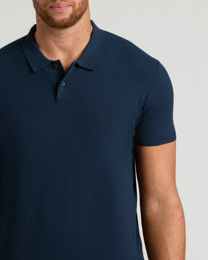 Navy Tall Dressy Polo 2-Pack