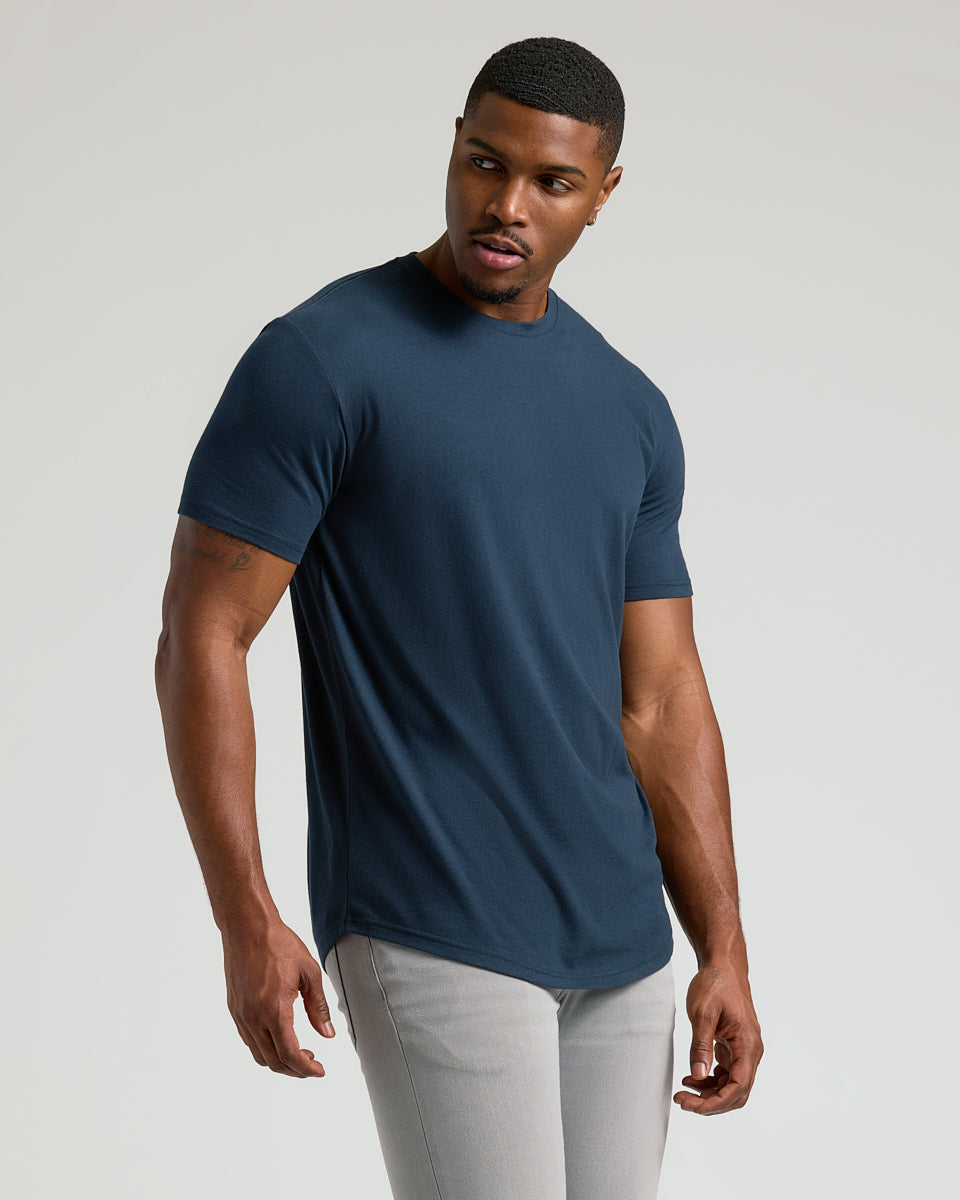 Wardrobe Classic Tall Curved Hem Crew 10-Pack
