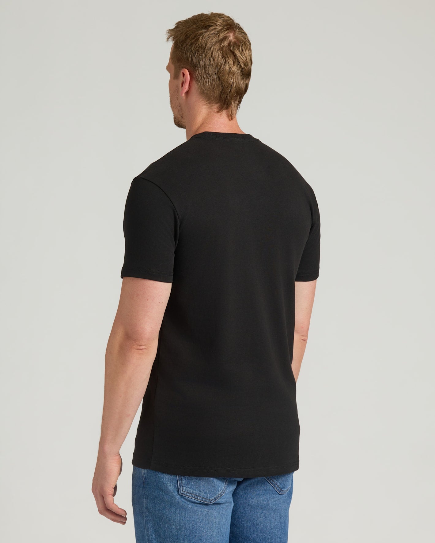 All Black Tall Heavyweight Pocket Crew Neck 3-Pack