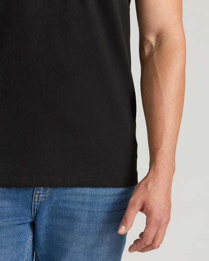 All Black Tall Heavyweight Pocket Crew Neck 3-Pack