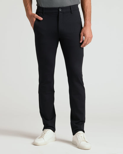 Black & Navy Slim Comfort Knit Chino Pant 2-Pack