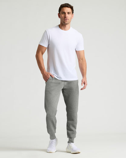 Dark Heather Gray Fleece French Terry Joggers 2-Pack
