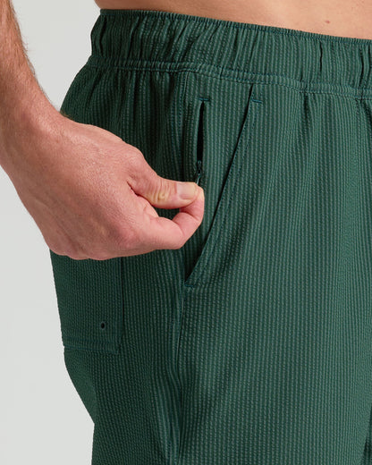 7 Marine Spruce Seersucker Swim Trunks