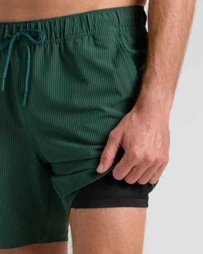 7 Marine Spruce Seersucker Swim Trunks