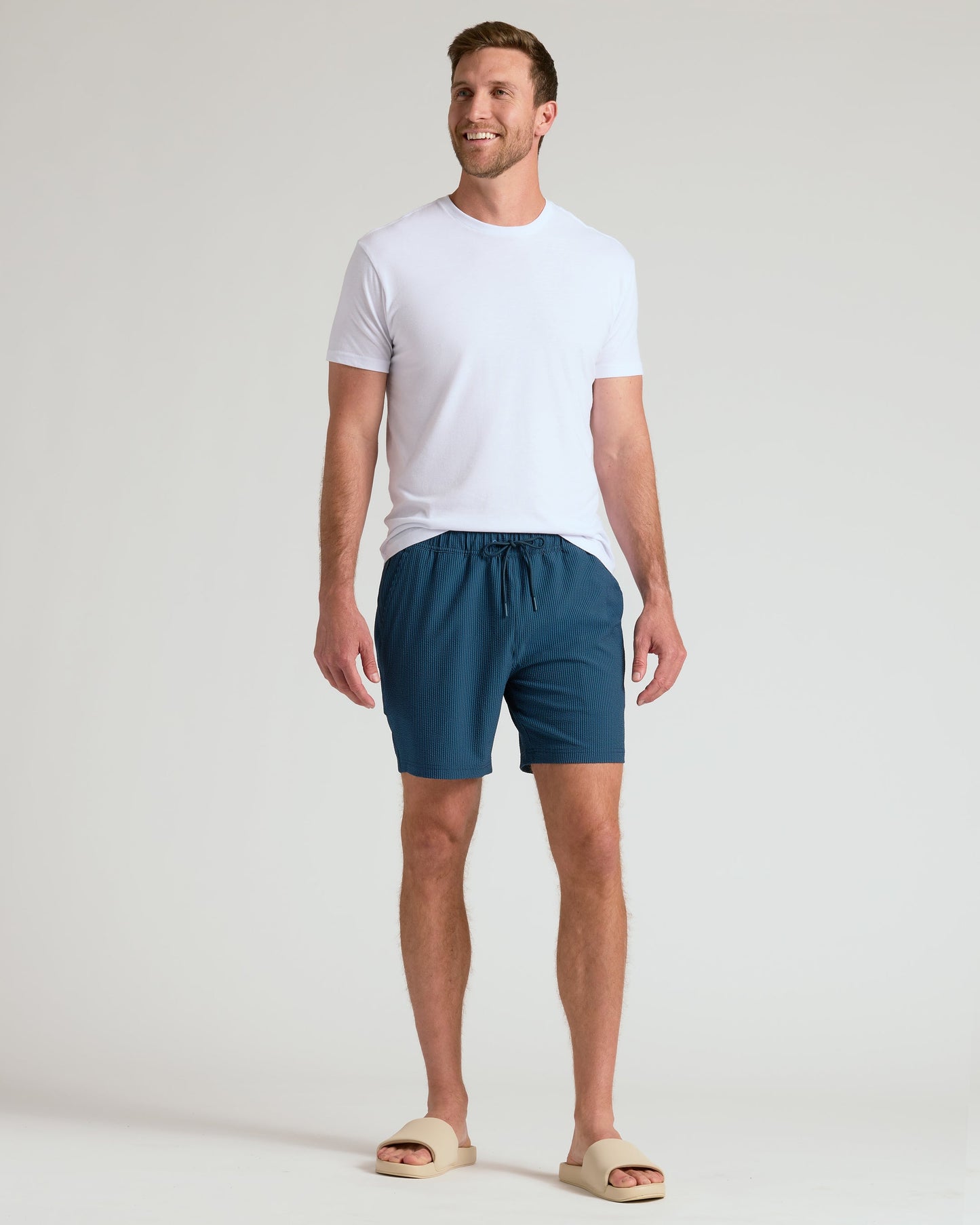 7 Underwater Seersucker Swim Trunks