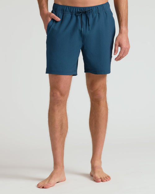 7 Underwater Seersucker Swim Trunks