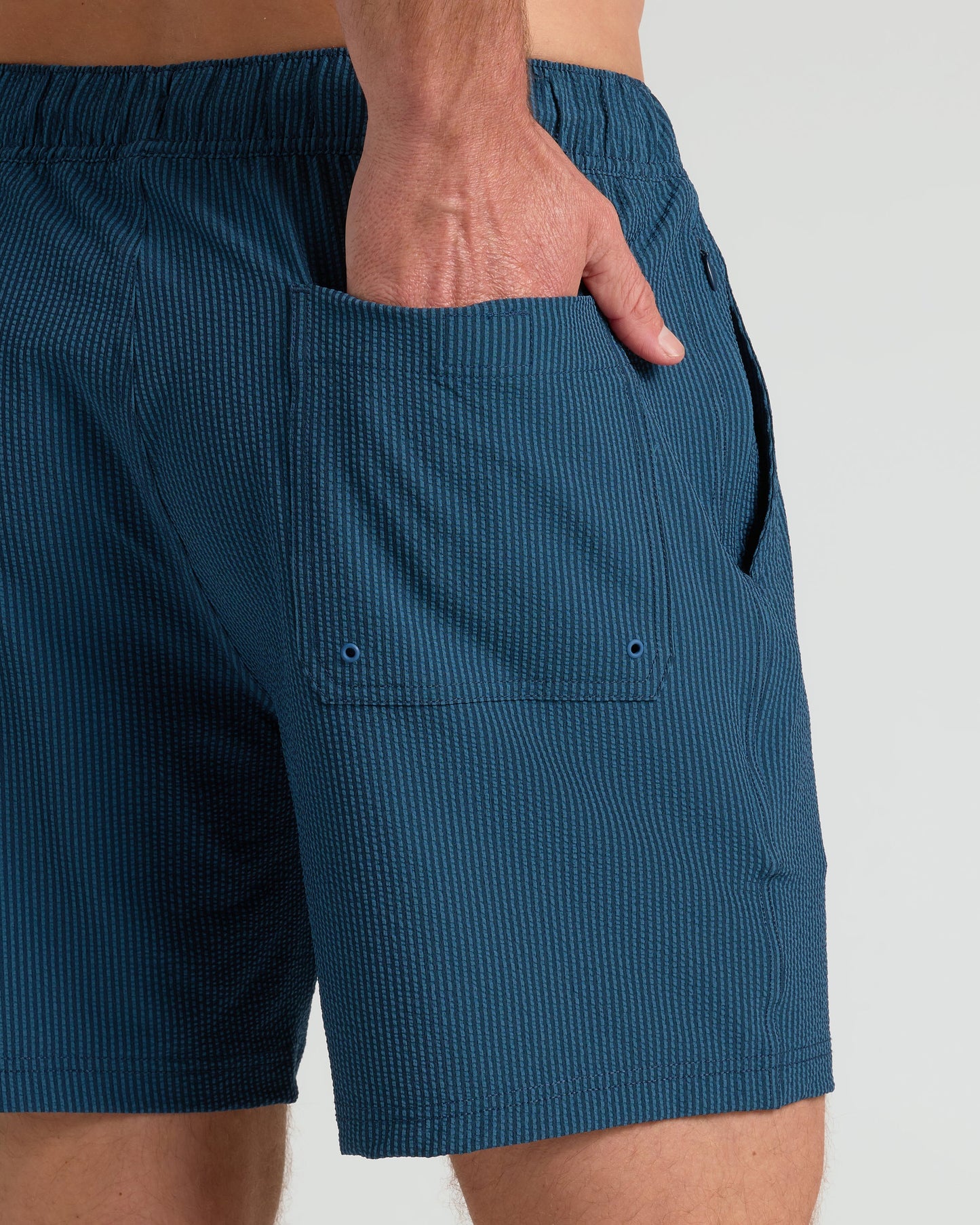 7 Underwater Seersucker Swim Trunks