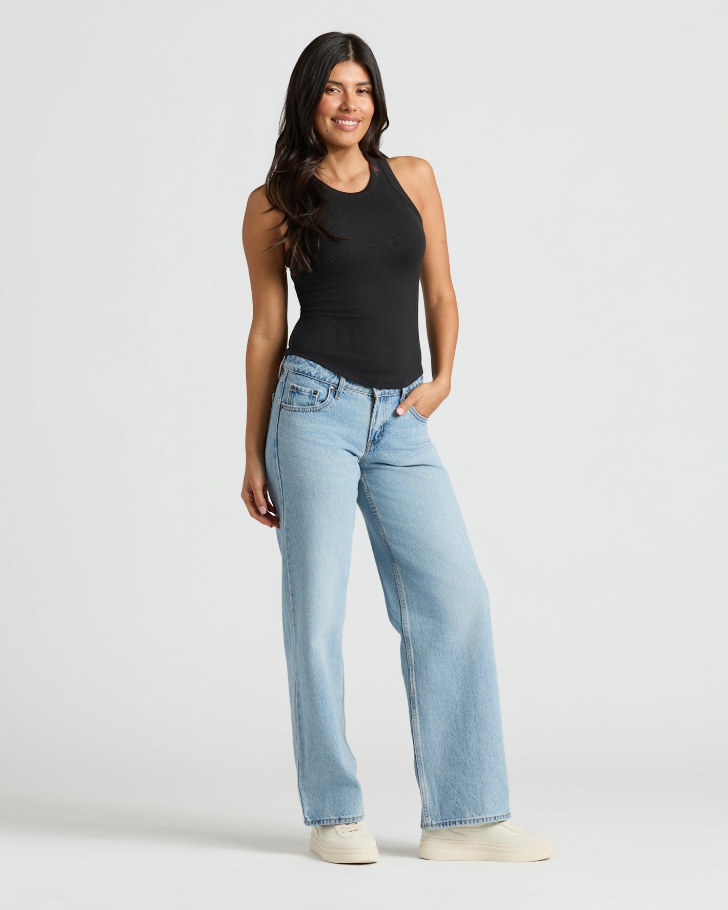 Womens Ribbed High Neck Tank 6-Pack