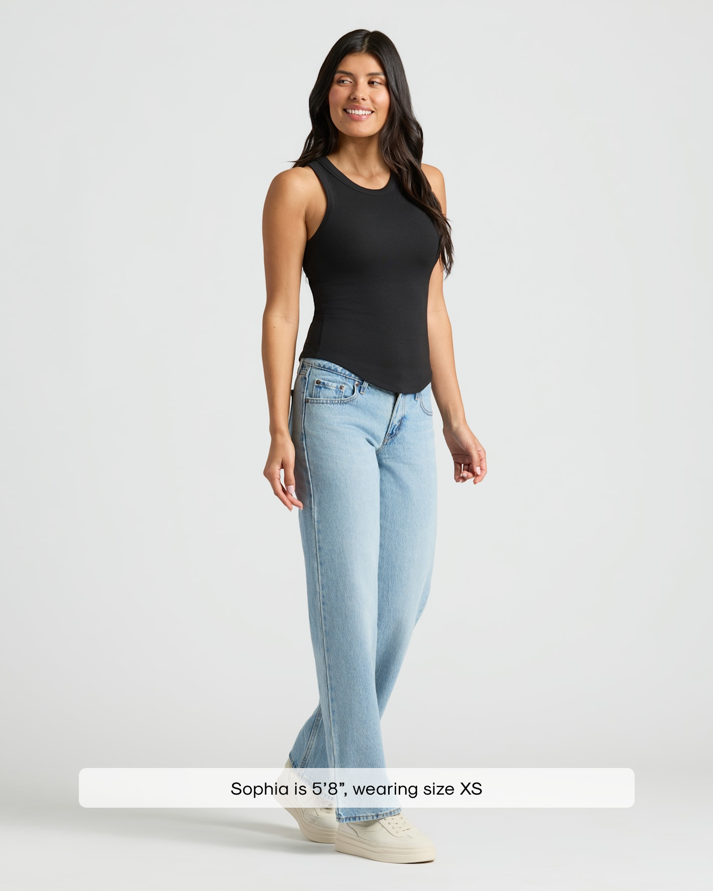 Womens Black Ribbed High Neck Tank 3-Pack