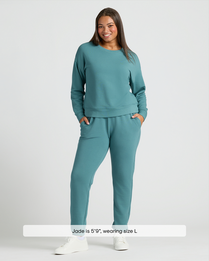 Womens Stormcloud Slouch Pullover Crew