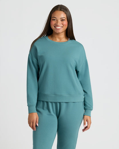 Womens Stormcloud Slouch Pullover Crew & Relaxed Jogger 2-Pack