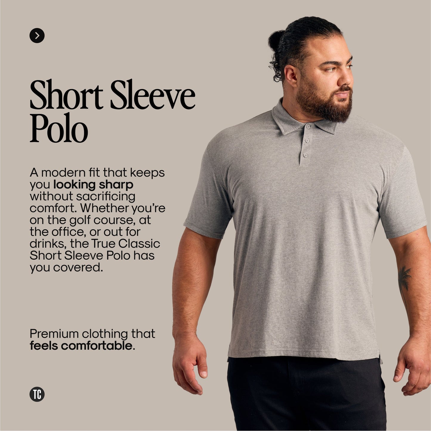 True Classic Men’s Classic Short Sleeve Polo Shirt – Premium Comfort Fit for Everyday Wear, Workwear, or Blue Collar Men Gifts