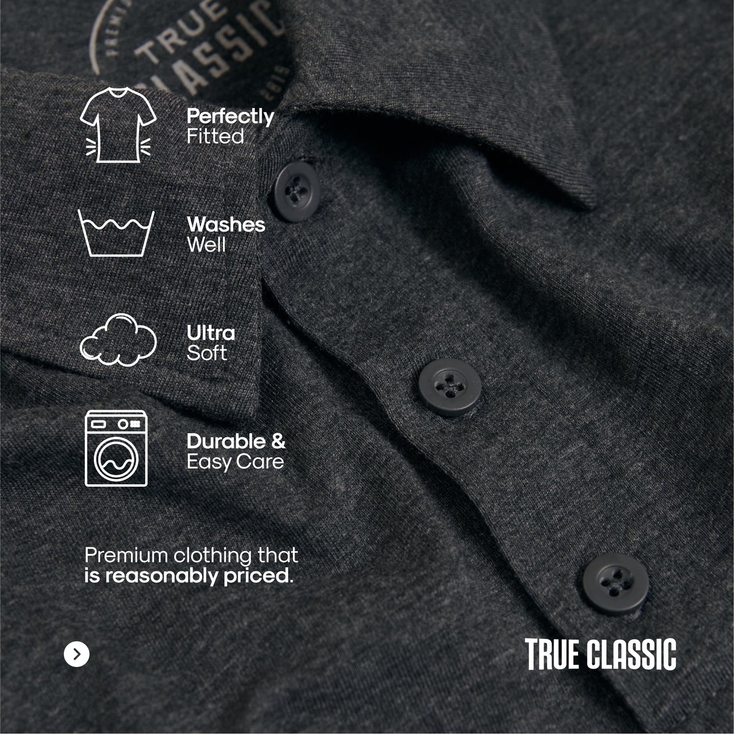 True Classic Men’s Classic Short Sleeve Polo Shirt – Premium Comfort Fit for Everyday Wear, Workwear, or Blue Collar Men Gifts