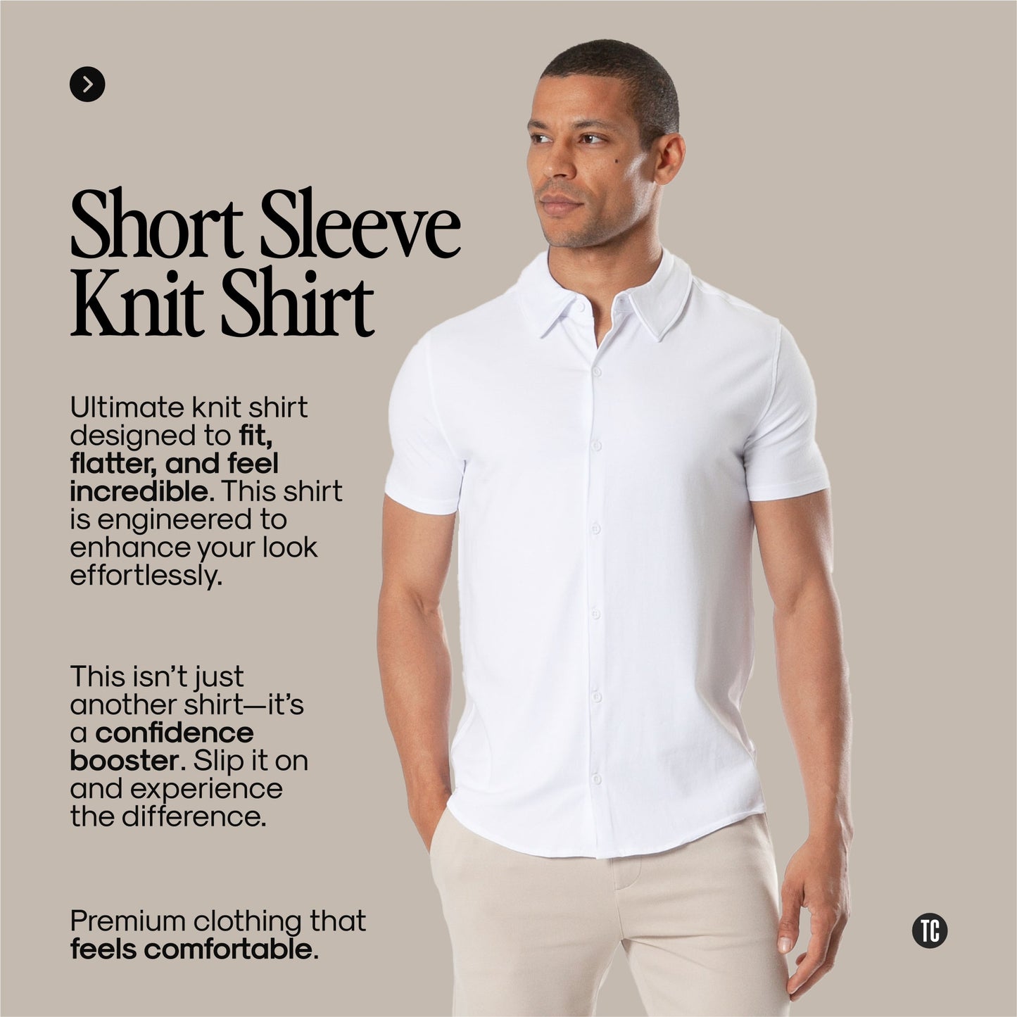 True Classic Men’s Knit Shirt – Tailored Cotton Stretch Fit, Soft Tagless Short Sleeve Polo Style for Casual, Streetwear, or Workwear Looks