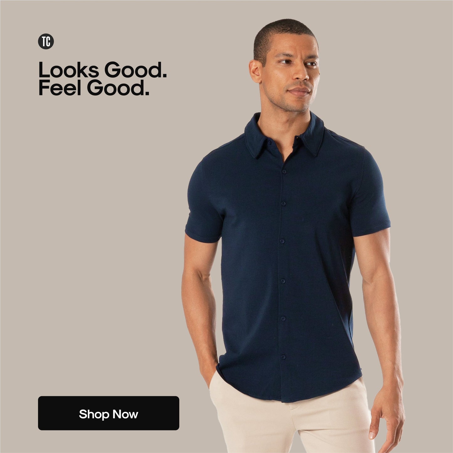 True Classic Men’s Knit Shirt – Tailored Cotton Stretch Fit, Soft Tagless Short Sleeve Polo Style for Casual, Streetwear, or Workwear Looks