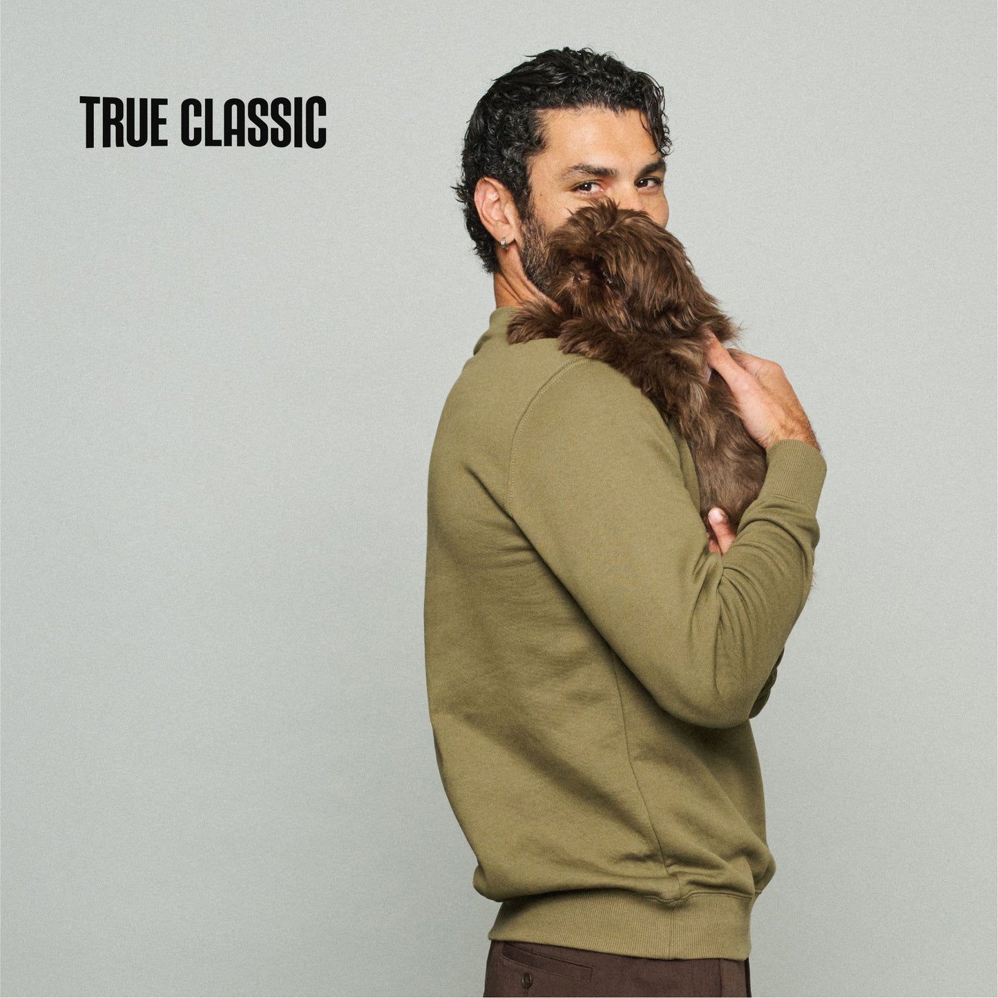 True Classic Men’s Long Sleeve Crew Neck Tee – Soft Cotton Stretch Fit, Tailored Everyday Shirt for Layering, Loungewear, or Streetwear Looks