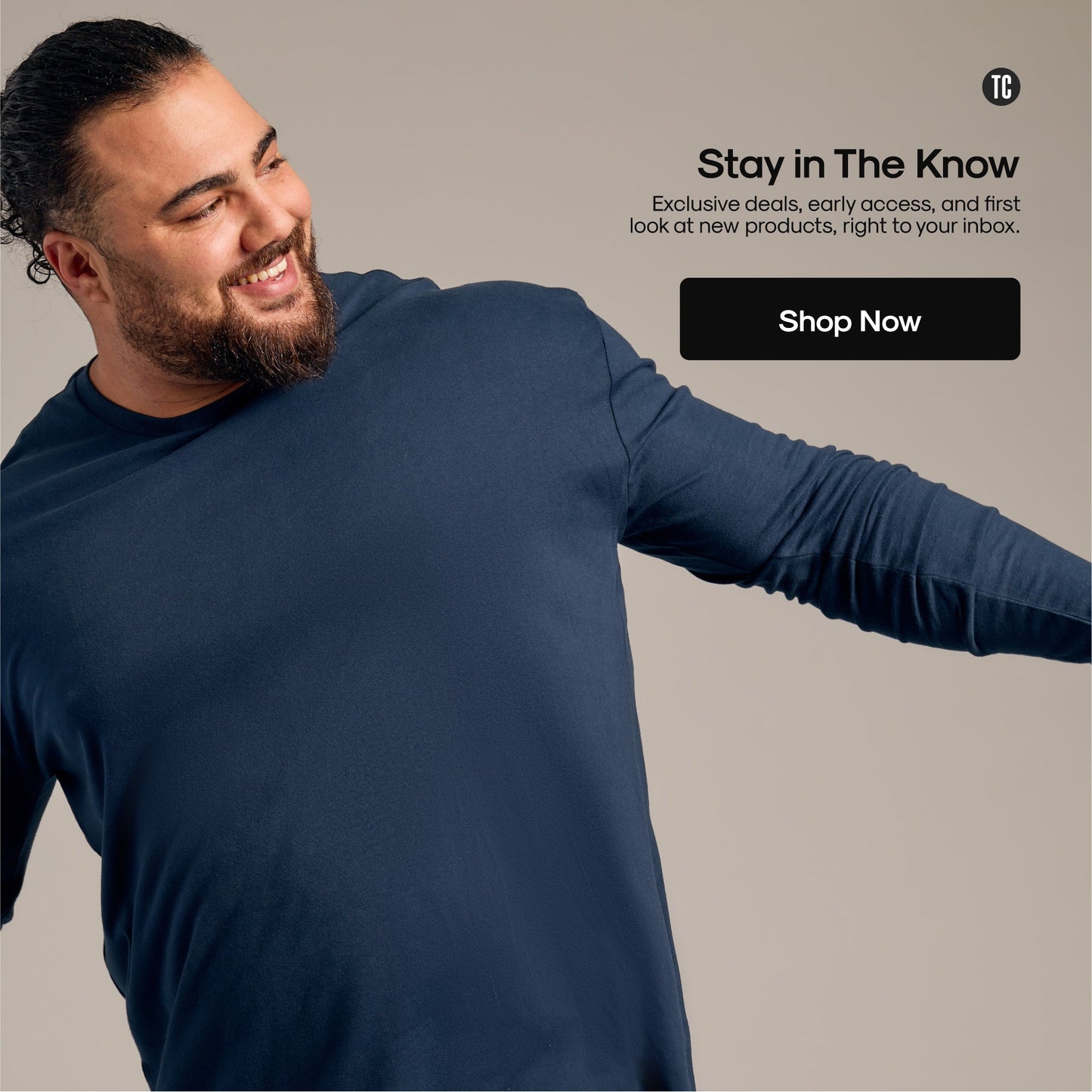 True Classic Men’s Long Sleeve Crew Neck Tee – Soft Cotton Stretch Fit, Tailored Everyday Shirt for Layering, Loungewear, or Streetwear Looks
